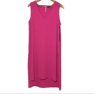 VINCE CAMUTO SWIM COVER UP PINK LONG SIDE SPLITS S